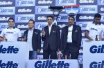 Rahul Dravid, Arbaaz Khan, Salim Khan at Gillette promotional event in Andheri Sports Complex on 17th June 2014